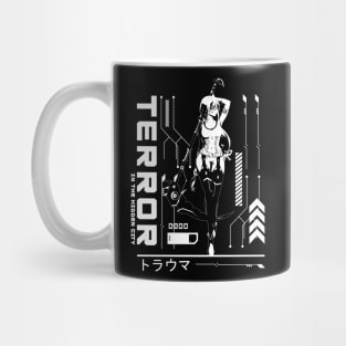 Terror in the Hidden City Sci fi Mug